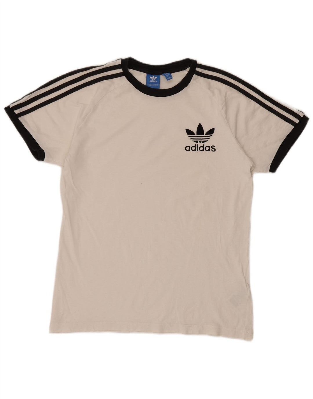 Adidas Męska Koszulka Top Średnia Biała Bawełna