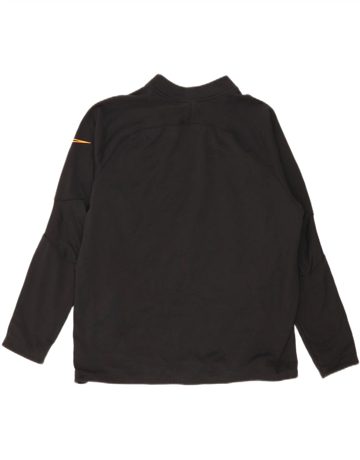 Męski sweter NIKE Dri Fit z zamkiem błyskawicznym XL, czarny poliester