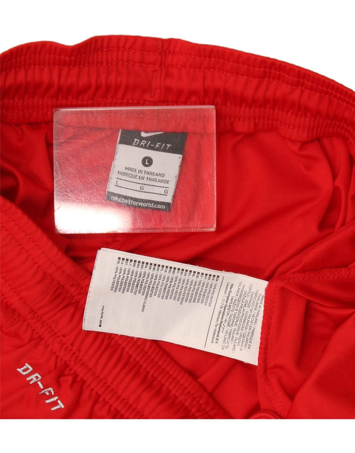 Męskie spodenki sportowe Nike Dri Fit, duże, czerwone, poliestrowe