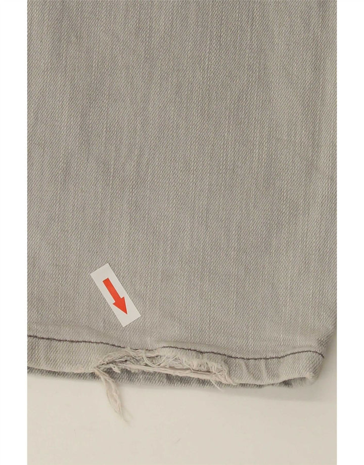 Męskie proste dżinsy Carhartt W34 L34 Szara bawełna