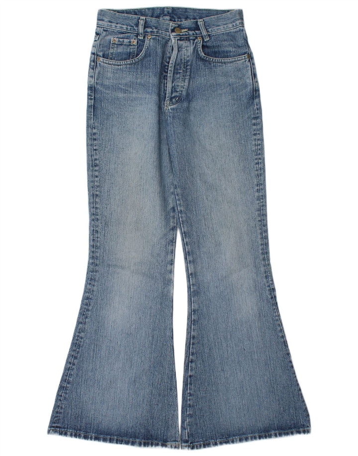 Vintage damskie jeansy rozkloszowane IT 40 Small W27 L31 niebieskie