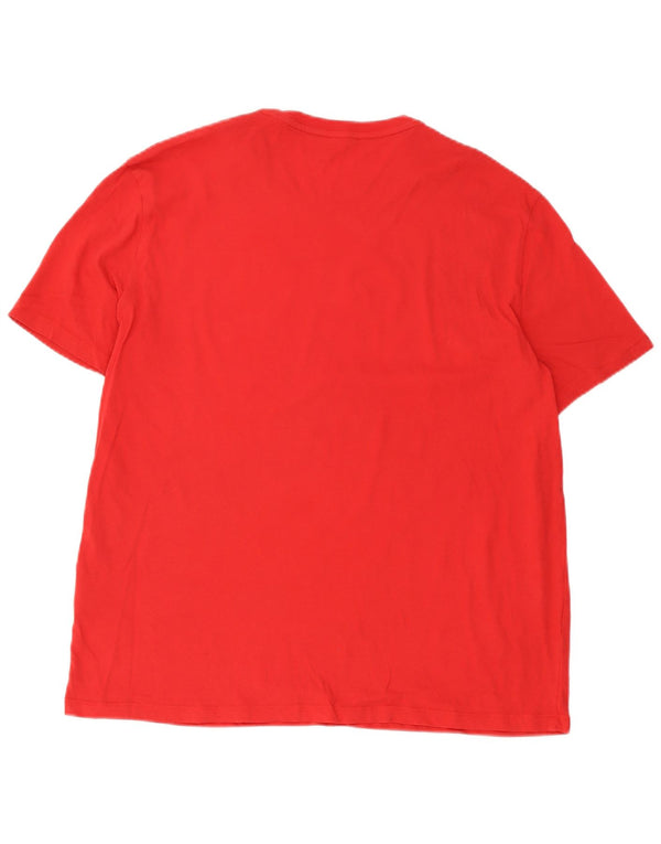 Męski T-shirt Armani Exchange Slim Graphic Top 2XL Czerwona bawełna