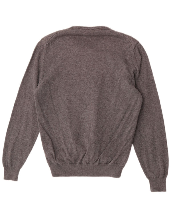Sweter damski Massimo Dutti z okrągłym dekoltem, UK 14, średni szary poliester