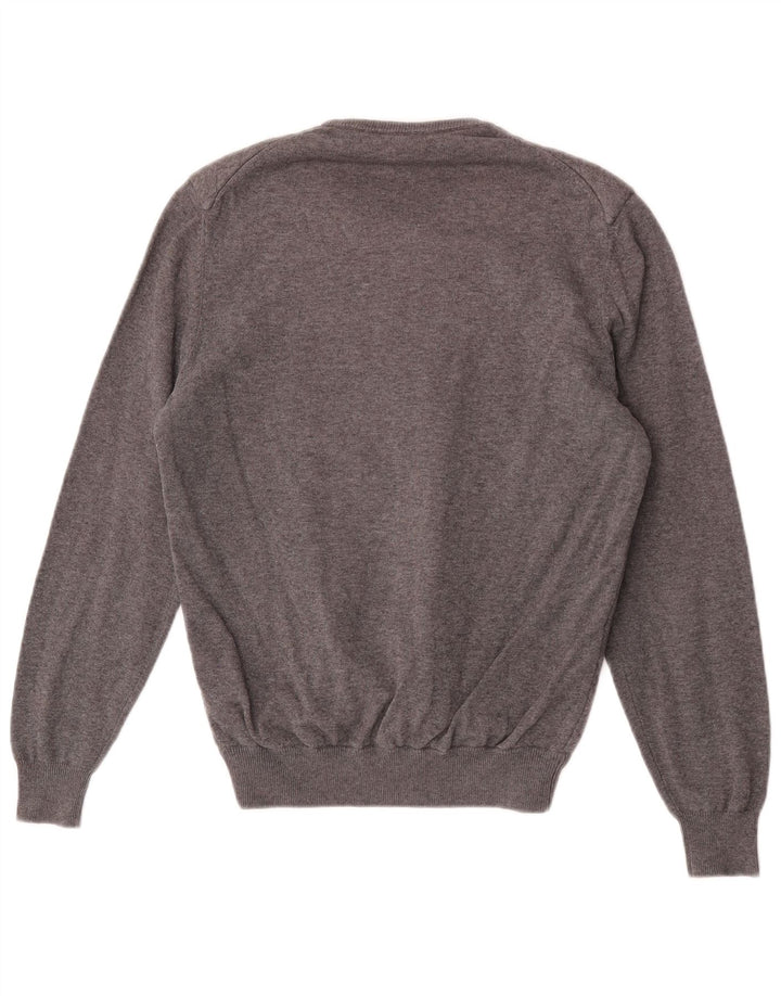 Sweter damski Massimo Dutti z okrągłym dekoltem, UK 14, średni szary poliester