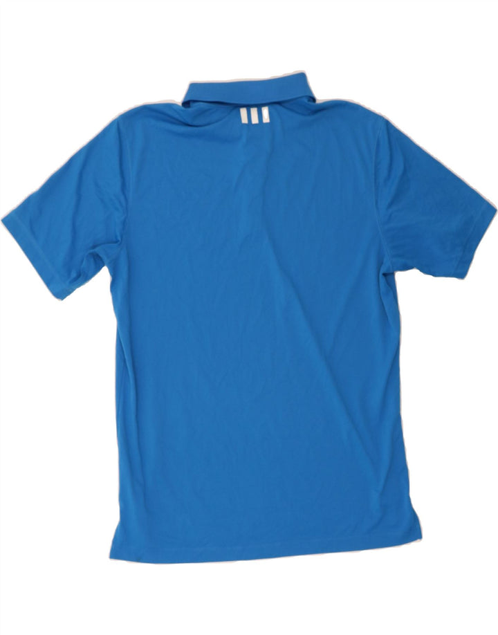ADIDAS Mens Polo Shirt Medium Blue Polyester Vintage Adidas and Second-Hand Adidas from Messina Hembry 