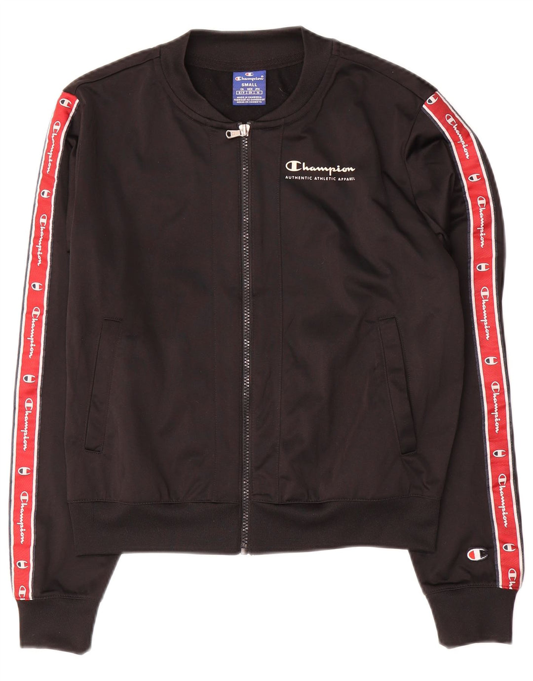 Damska kurtka dresowa Champion Crop Graphic UK 10 Small Black