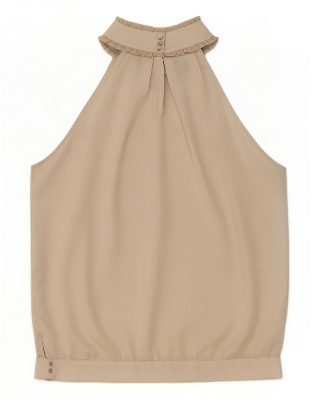 Damski top Zara Halter UK 14, średni beż, poliester