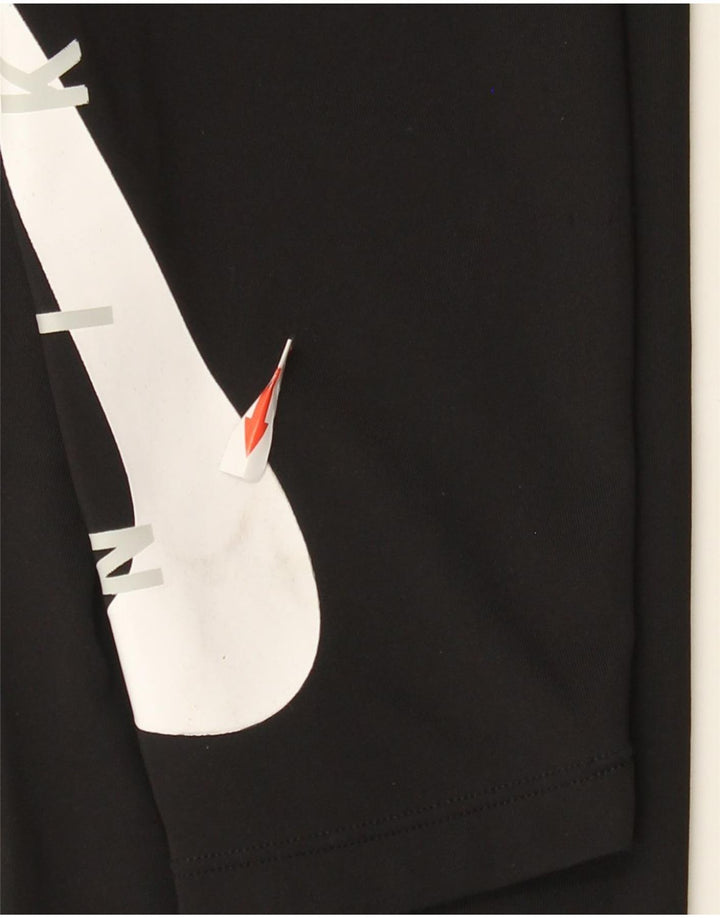 Damskie legginsy Nike Dri Fit Graphic UK 12, średni czarny poliester
