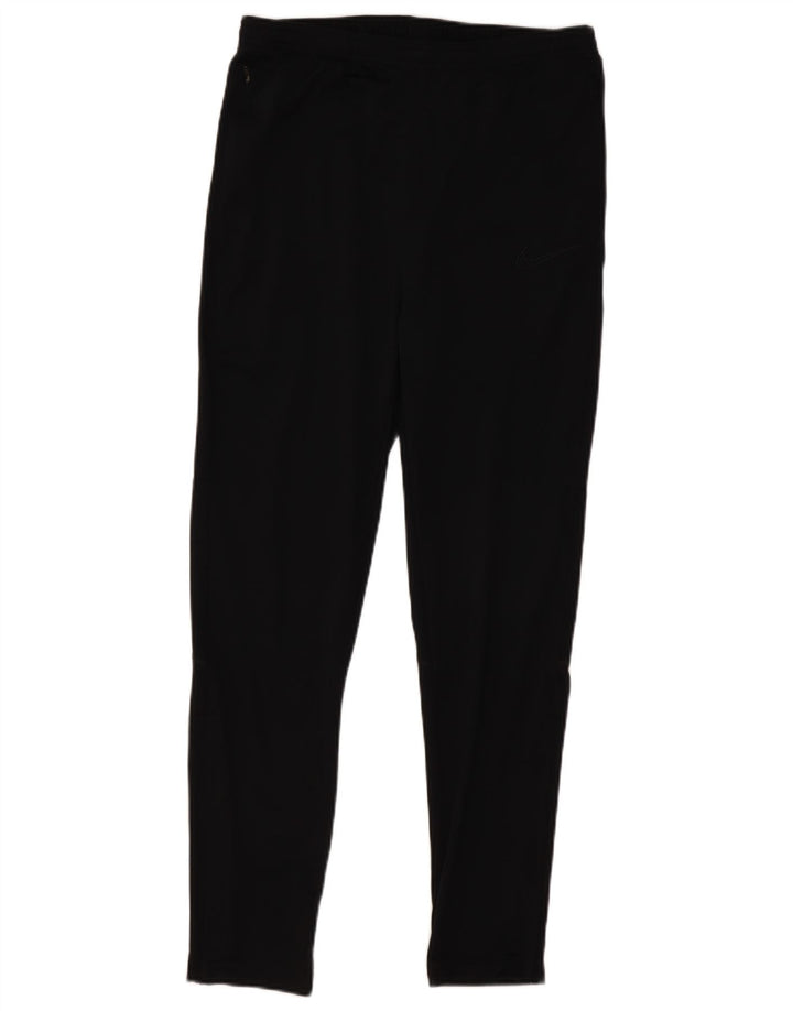 Męskie spodnie dresowe Nike Dri Fit, średnie czarne, poliestrowe, sportowe