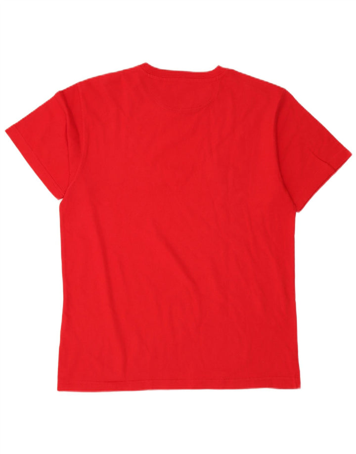 Męski T-shirt Champion z grafiką, średni czerwony