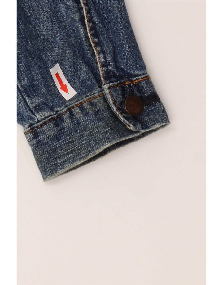 Damska kurtka jeansowa Topshop Crop UK 12, średnia niebieska, bawełniana