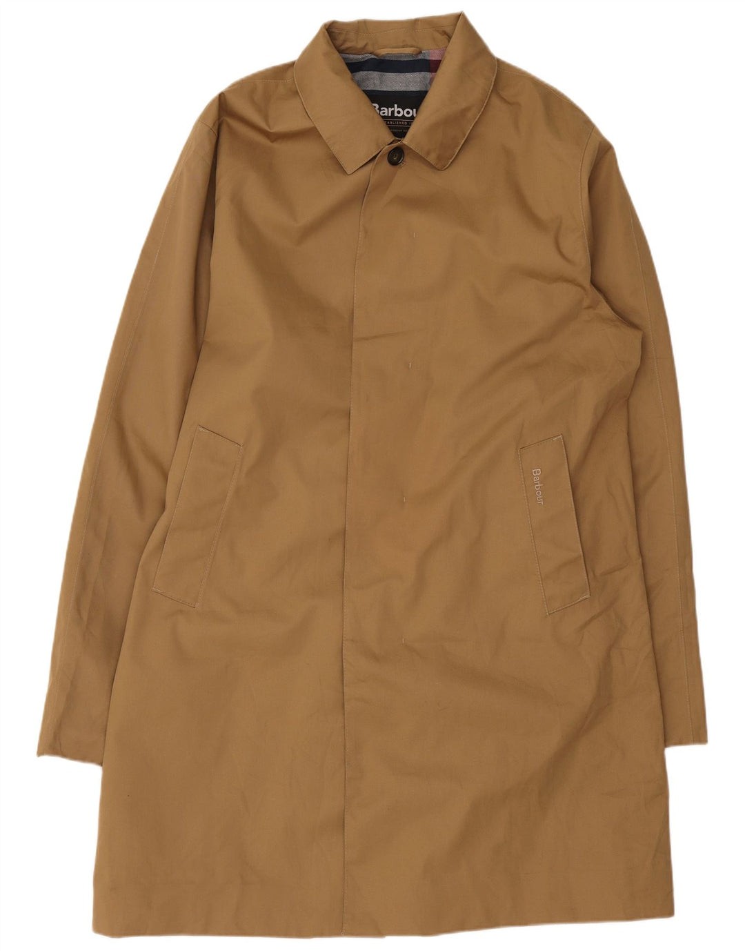 Płaszcz męski Barbour UK 40, duży, beżowy, poliester