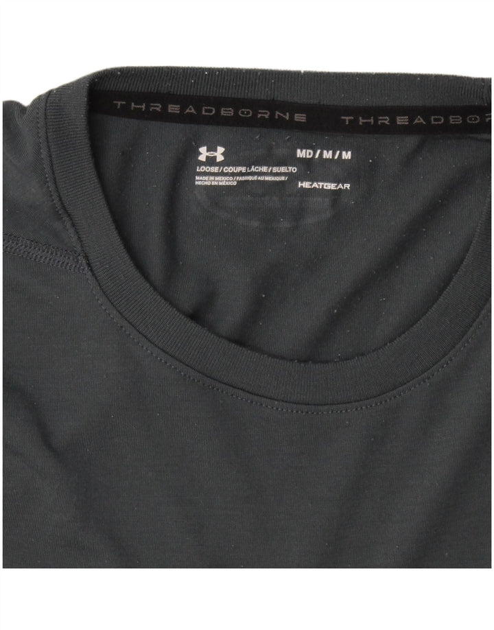 Męski t-shirt z grafiką Under Armour Heat Gear, średni szary