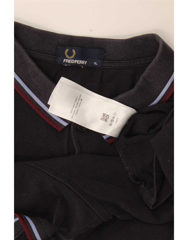 Męska koszulka polo Fred Perry XL w granatowe paski