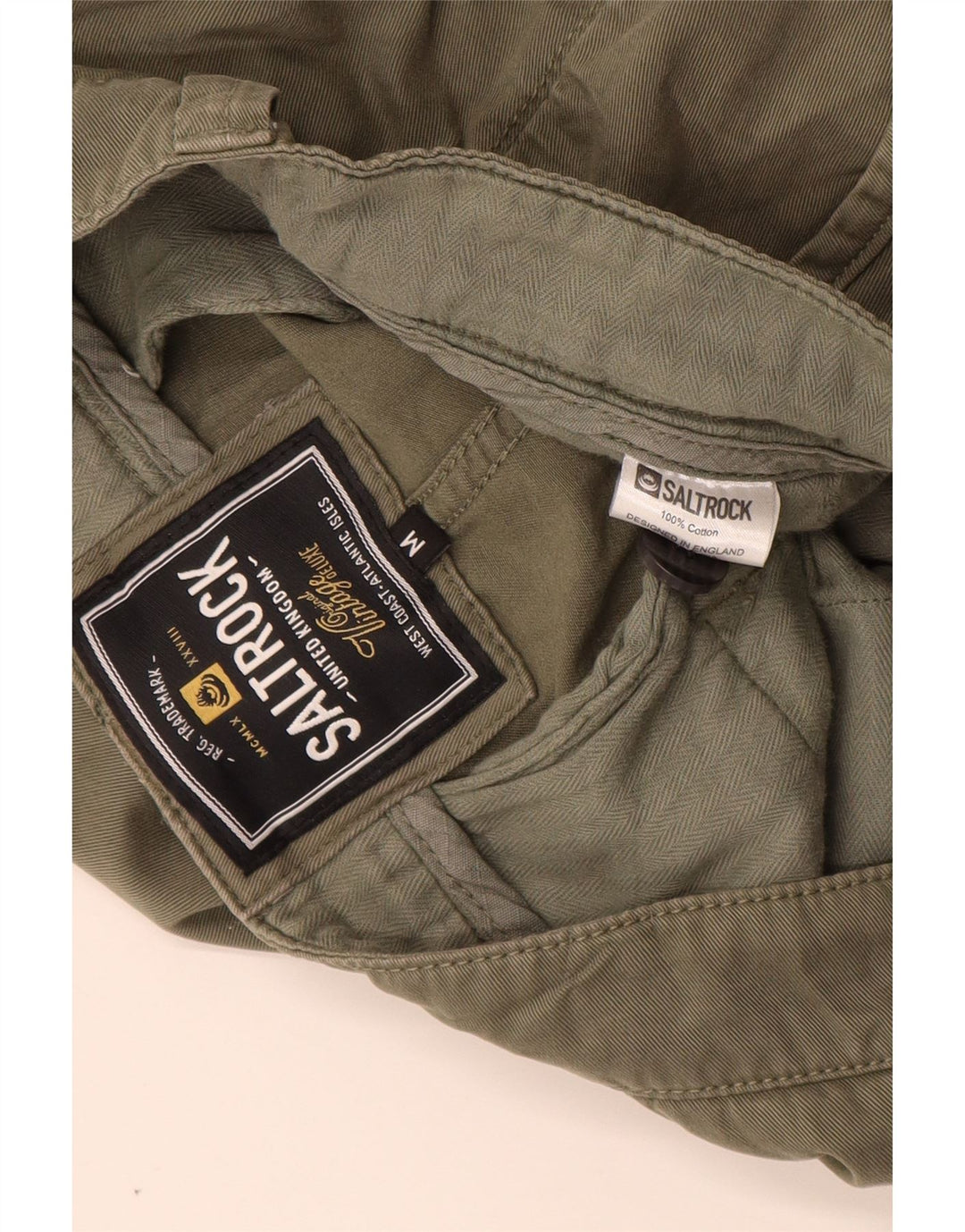 Męskie spodenki Chino SALTROCK, średnie W32, bawełna khaki