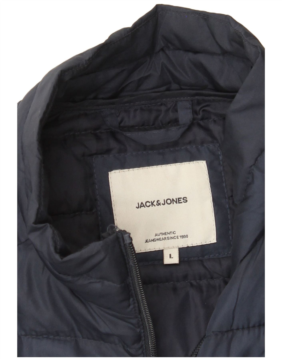 Męska ocieplana kurtka Jack & Jones UK 40, duża, granatowa
