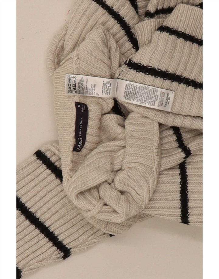 Marks & Spencer Damski sweter z wycięciem pod szyją, UK 12, średni złamanej bieli