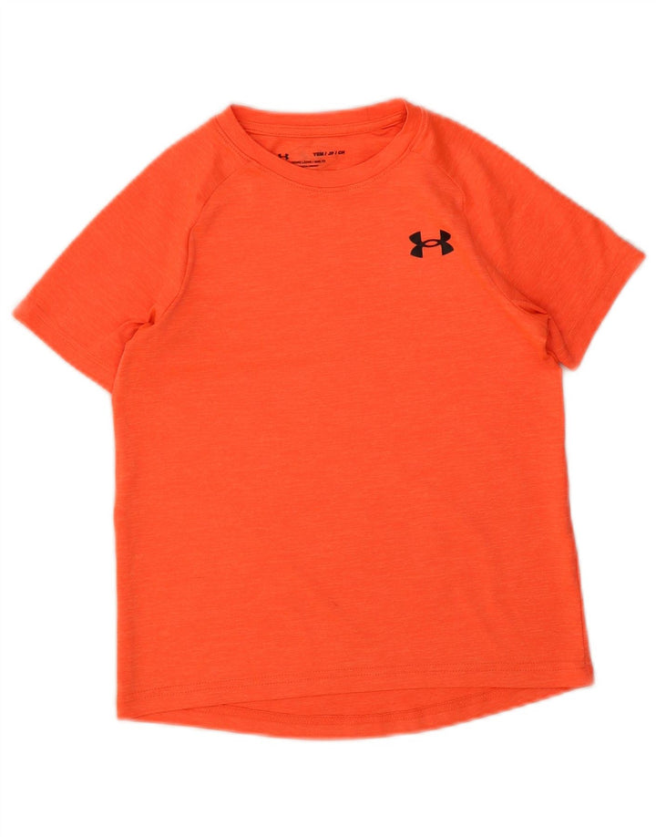 Koszulka chłopięca Under Armour Top 7-8 lat, mała, pomarańczowa
