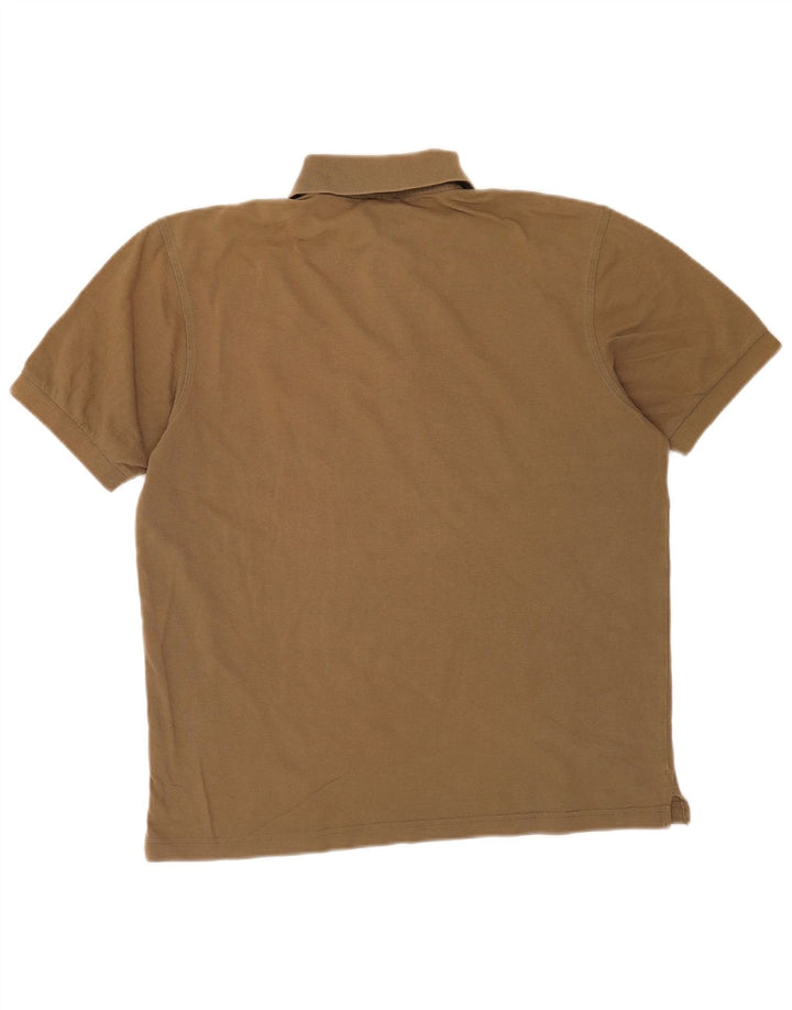 Męska koszulka polo Hugo Boss, mała, bawełniana khaki