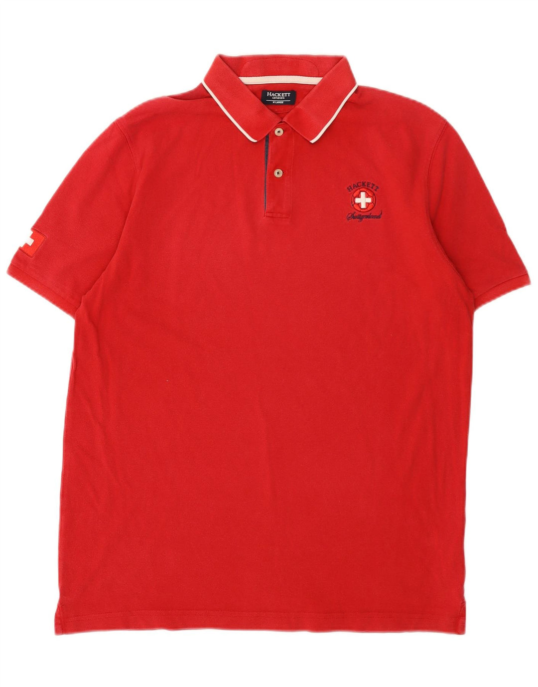 Męska koszulka polo Hackett XL, czerwona, bawełniana