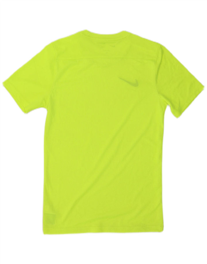 Męski T-shirt Nike Dri Fit Slim Top, mały, zielony, poliester