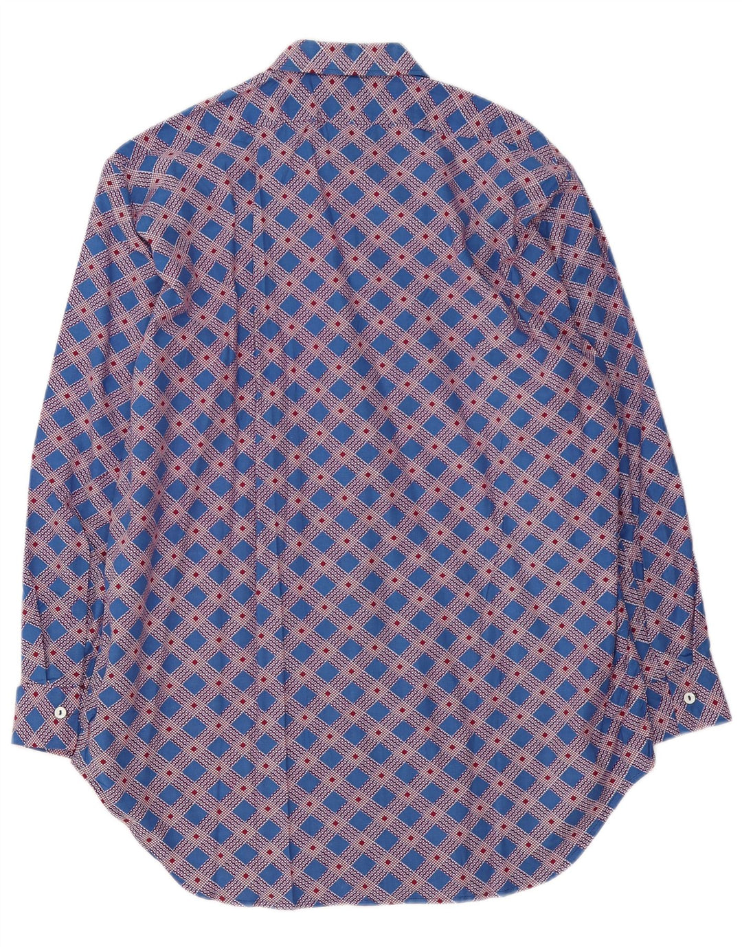 Koszula męska w stylu vintage, duża niebieska kratka