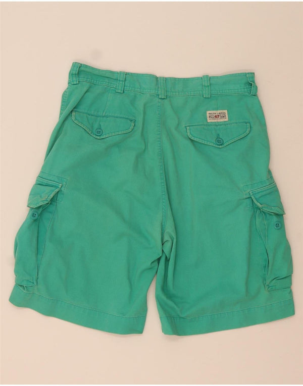 Męskie spodenki cargo Polo Ralph Lauren W34, duże, zielone, bawełniane