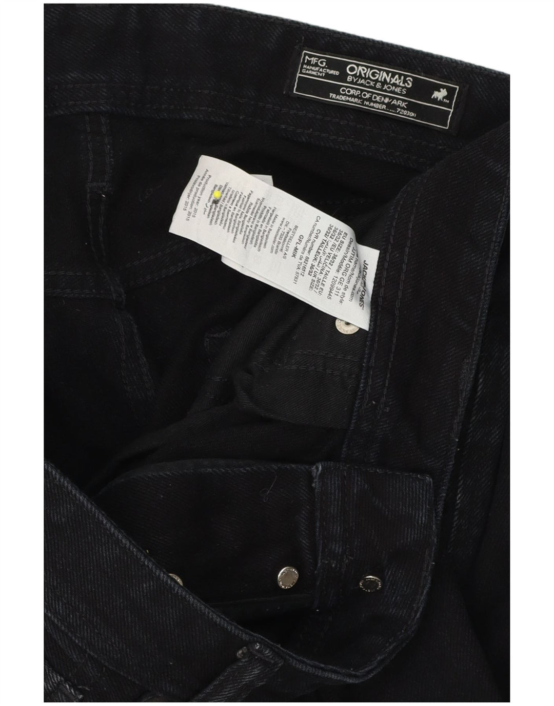 Męskie jeansy Jack & Jones Tim Slim W36 L32 Granatowa bawełna