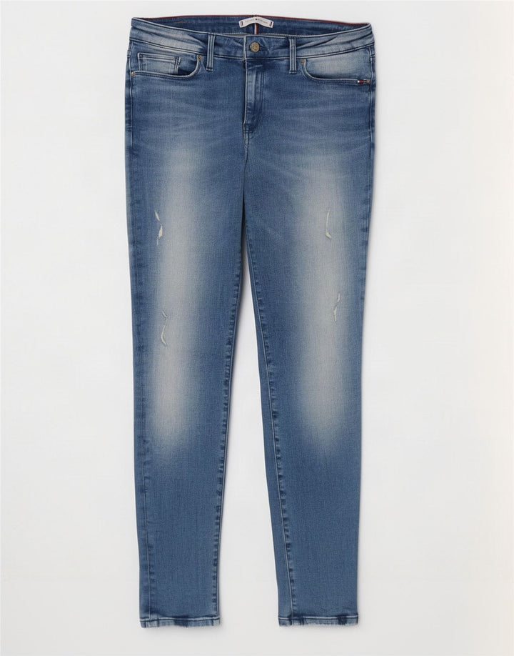 Damskie dżinsy Tommy Hilfiger Como RW Distressed Jegging W31 L30 Niebieskie