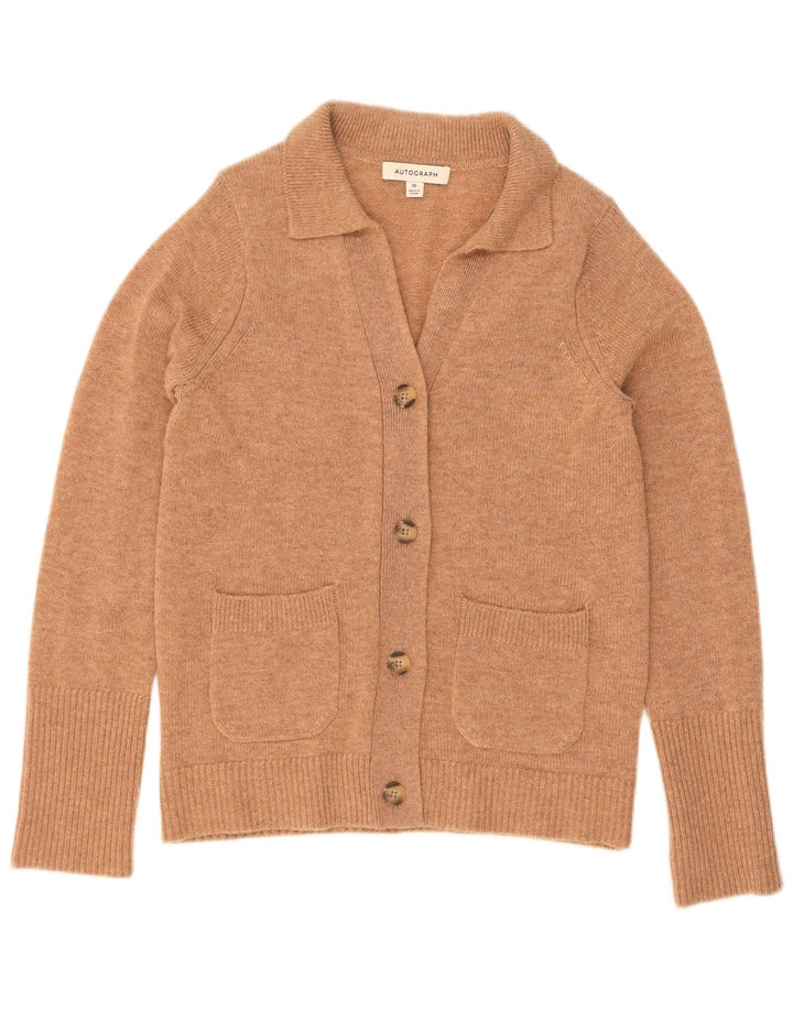 Marks & Spencer Damski sweter z autografem, UK 10, mały beż