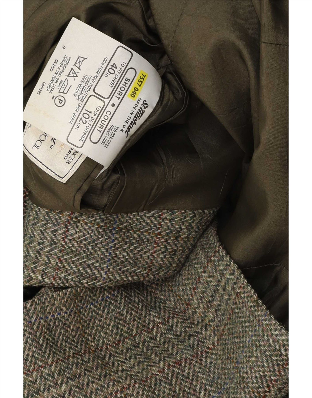 Marks & Spencer Męska marynarka St. Michael Blazer UK 40, średnia zieleń