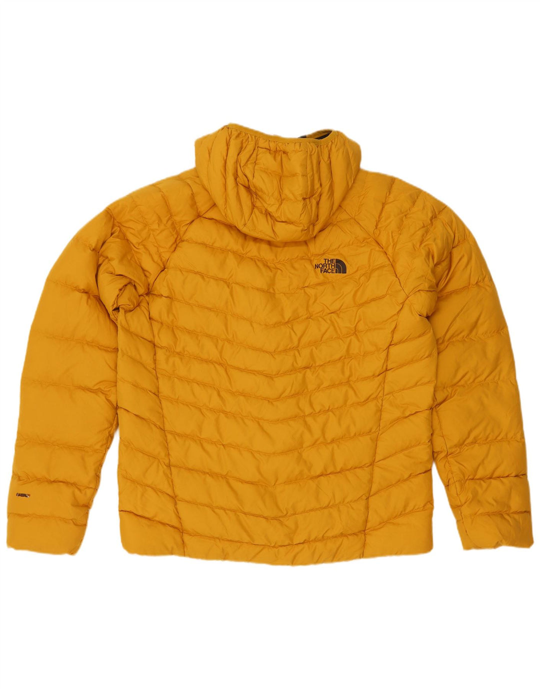 Męska ocieplana kurtka z kapturem The North Face UK 40, duża, żółta, poliestrowa