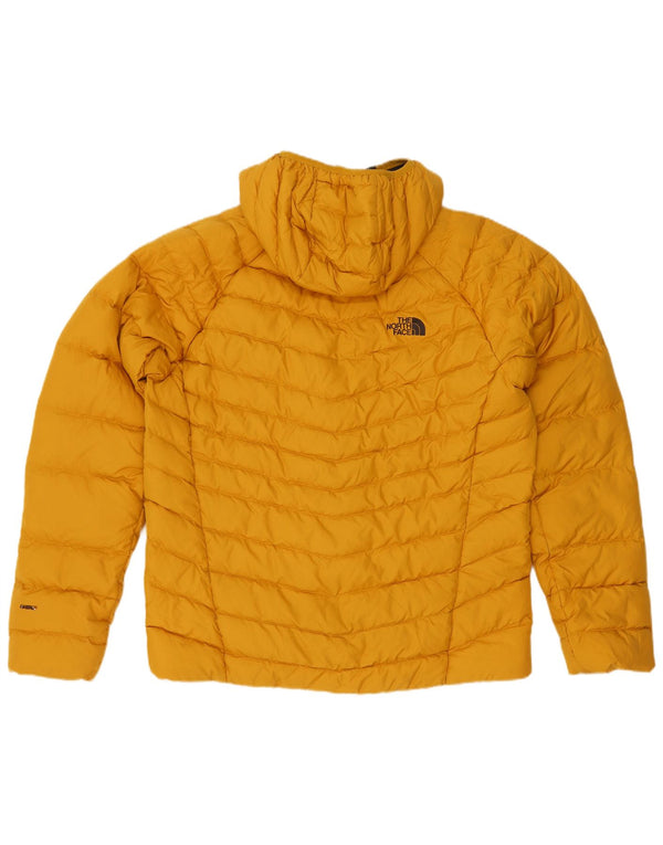 Męska ocieplana kurtka z kapturem The North Face UK 40, duża, żółta, poliestrowa