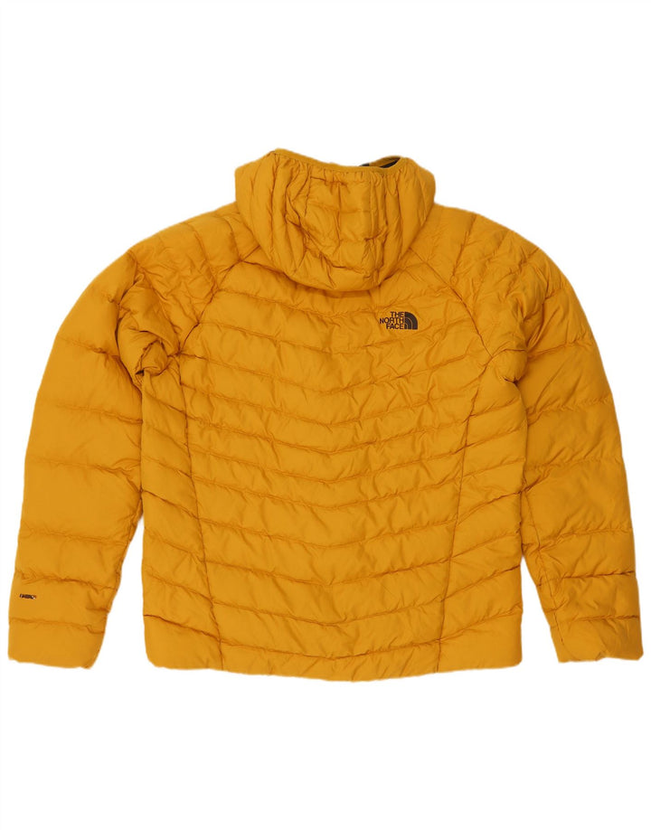 Męska ocieplana kurtka z kapturem The North Face UK 40, duża, żółta, poliestrowa