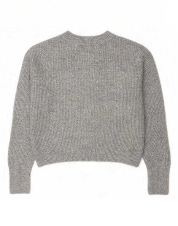 Damski sweter z golfem Topshop, drobny, krótki, z golfem, UK 6 XS, szary