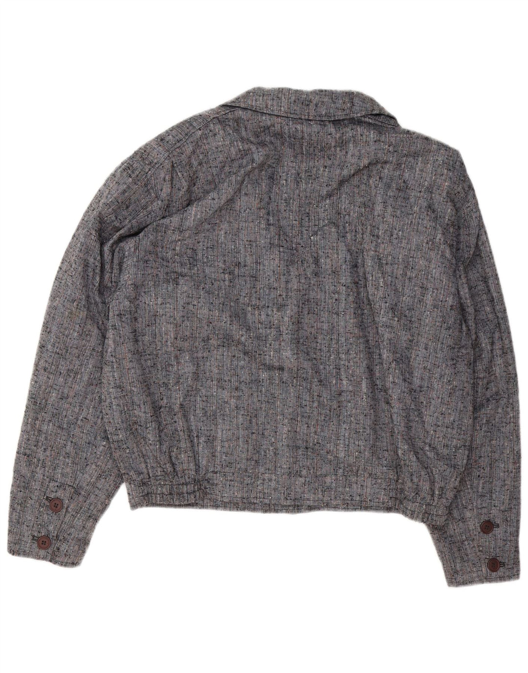 Damska kurtka bomberka oversize VINTAGE IT 50 XL, szary, nakrapiany poliester