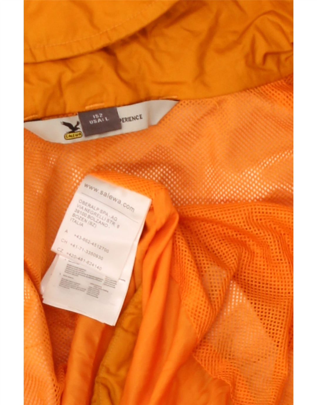 MOUNTAIN EXPERIENCE  Boys Hooded Rain Jacket 12-13 Years Large Orange