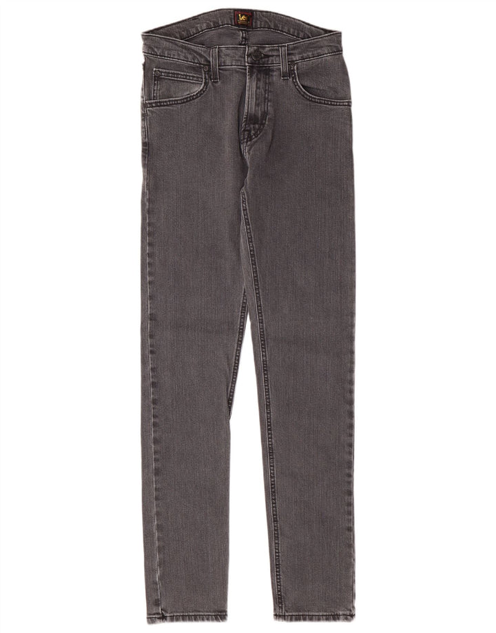 Damskie jeansy LEE Luke Slim W28 L32 Szara bawełna