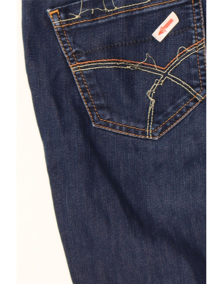 Damskie jeansy GAS Crop W29 L24 Niebieskie bawełniane