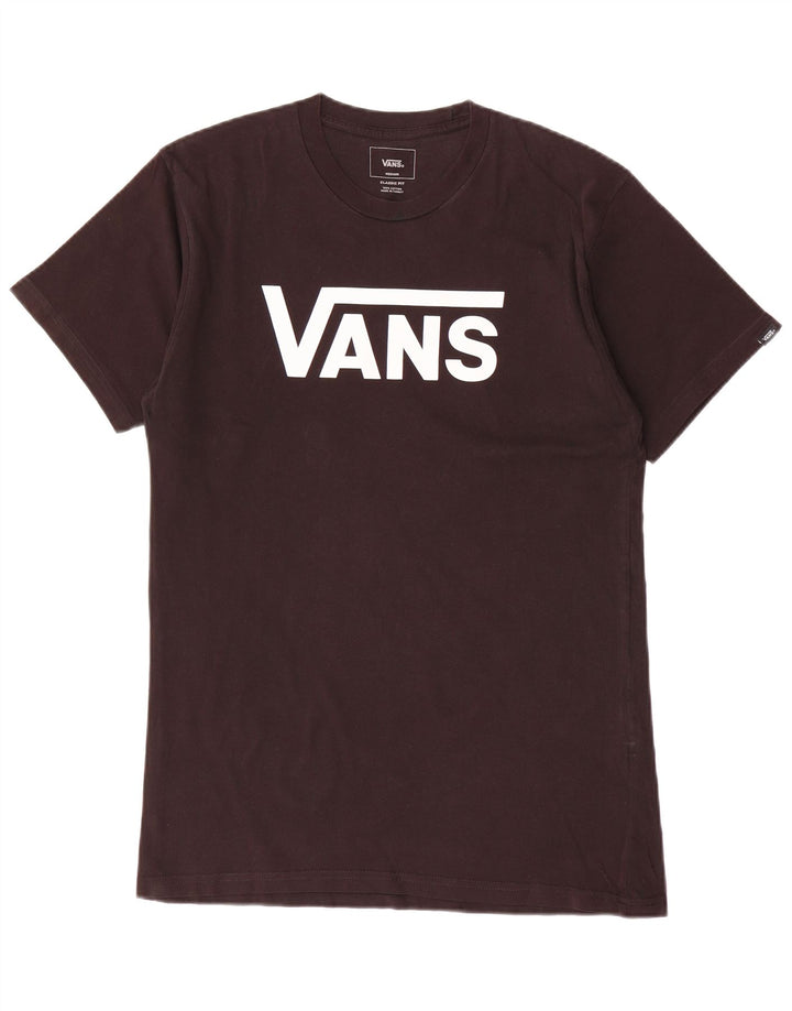 Męski T-shirt Vans o klasycznym kroju z grafiką, średni czarny, bawełniany