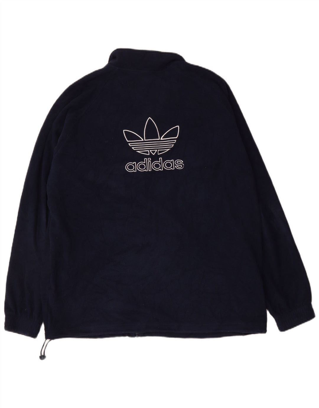 Męska kurtka polarowa ADIDAS Graphic UK 42 XL, granatowa, poliester