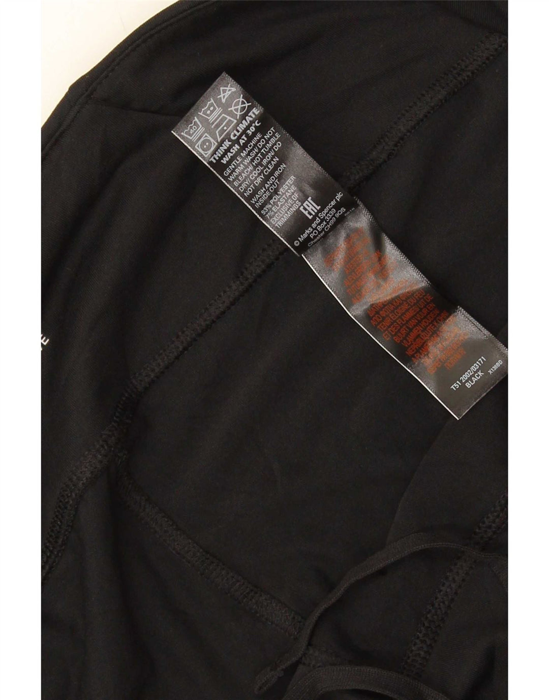 Legginsy damskie Marks & Spencer UK 22 3XL, czarny poliester