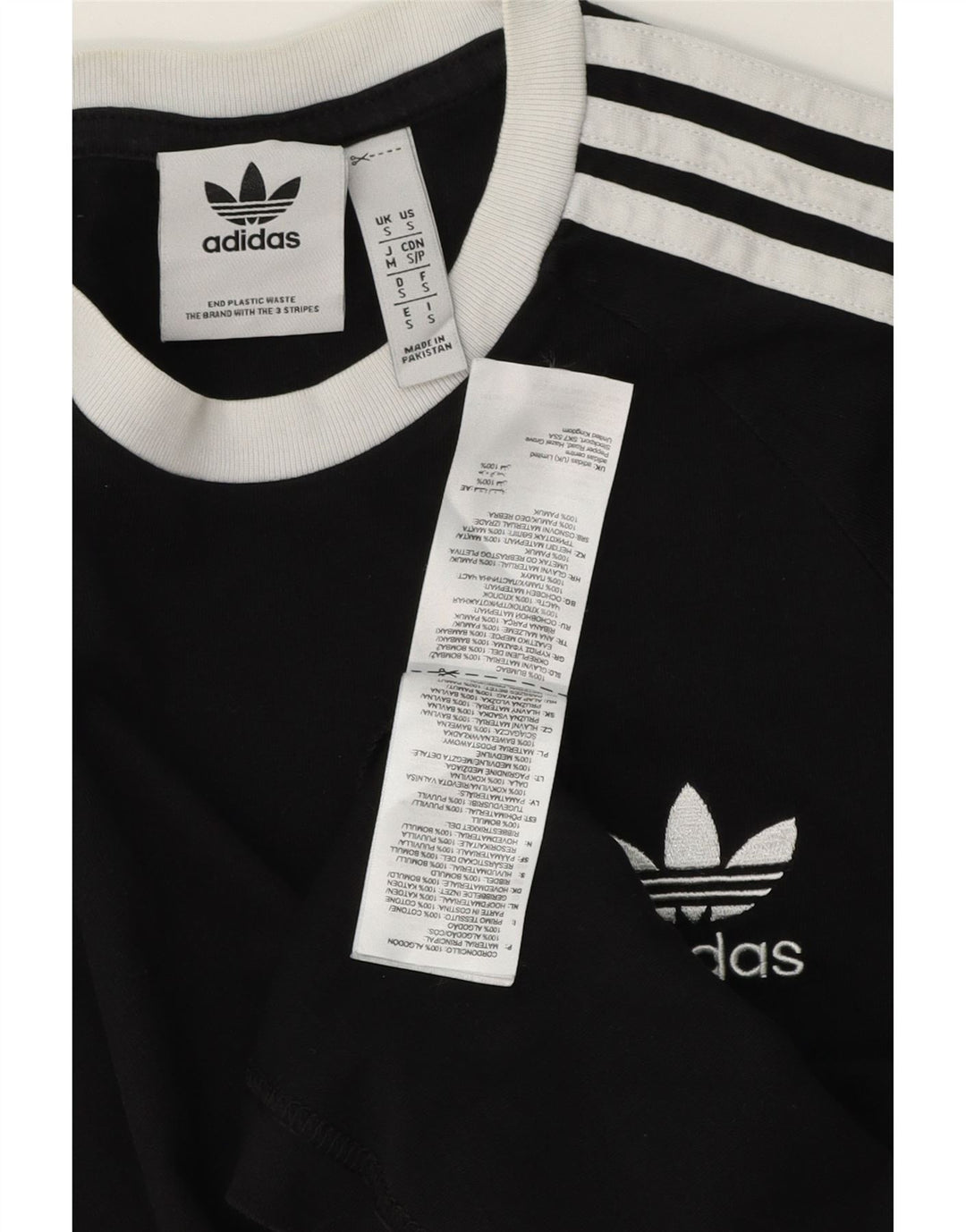 Adidas Męska Koszulka Top Mała Czarna Bawełna
