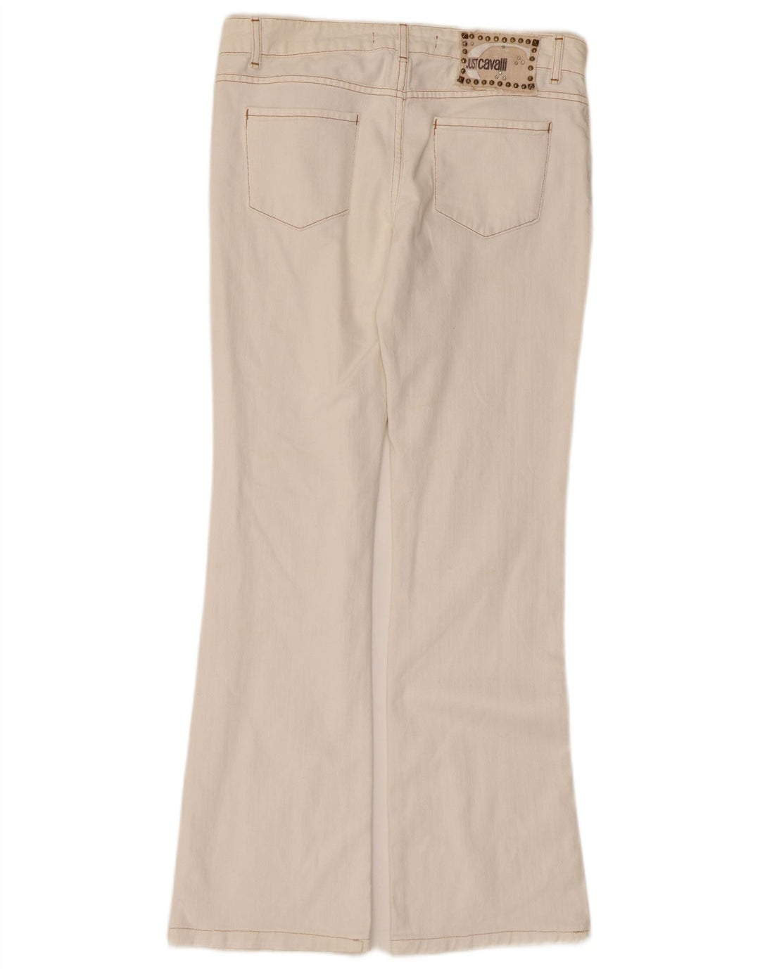 Damskie jeansy Bootcut Just Cavalli W28 L29 Biała bawełna