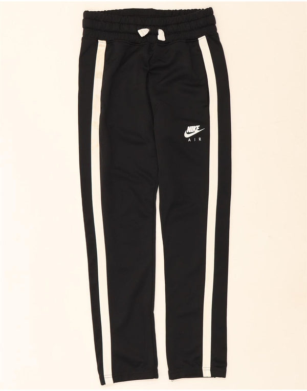 Nike Boys Tracksuit Trousers 12-13 Years Large Black Colourblock Polyester