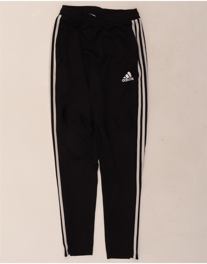 Męskie spodnie dresowe Adidas Climalite, małe, czarne, poliestrowe