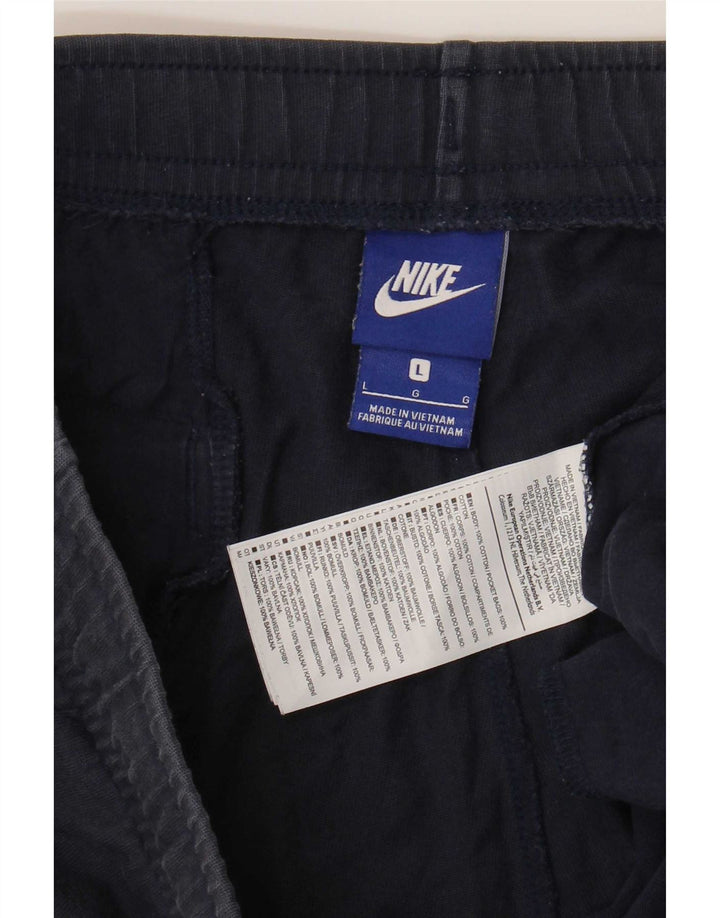 Męskie spodenki sportowe Nike, duże, granatowe, bawełniane
