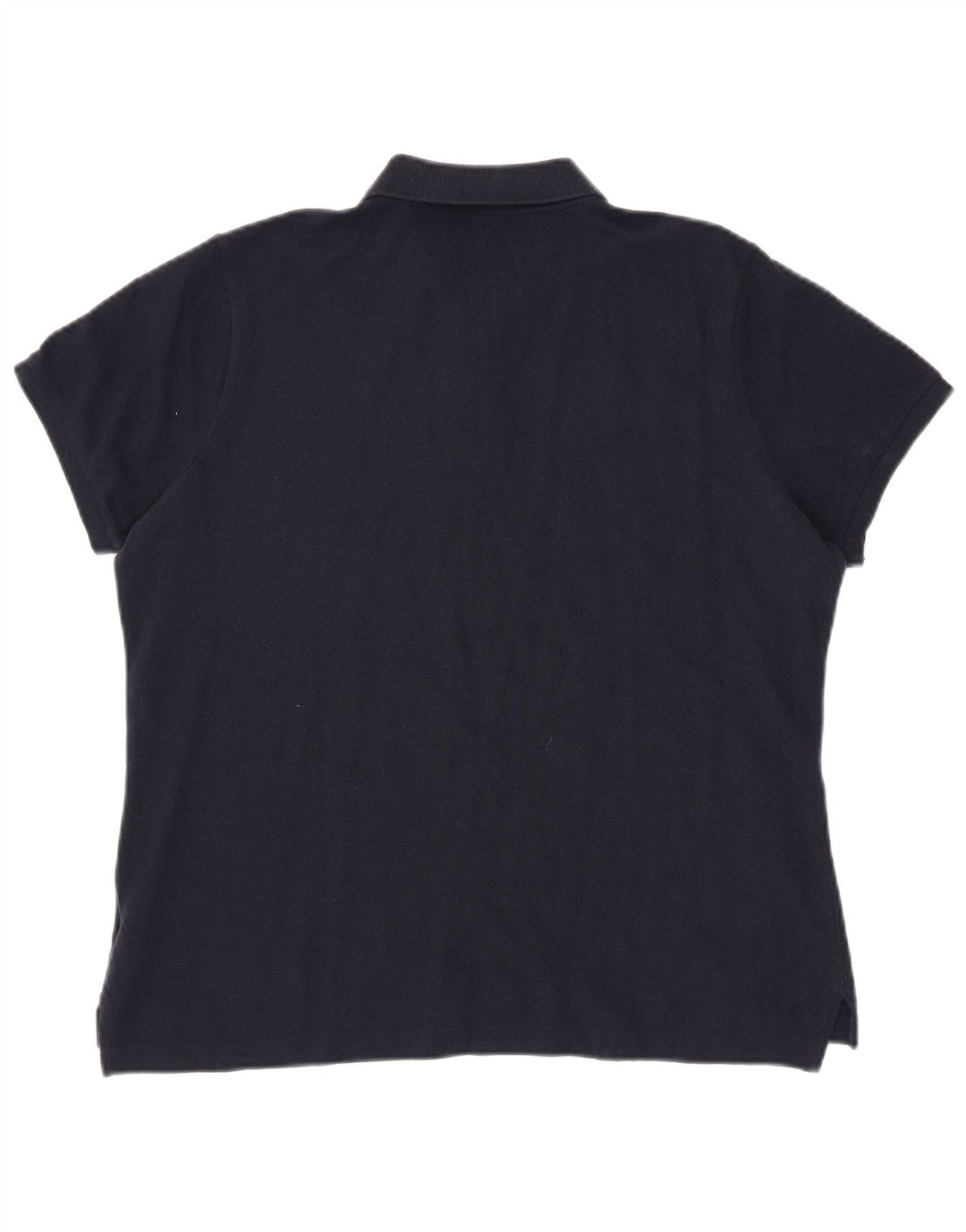 RALPH LAUREN Damska obcisła koszulka polo UK 18 XL, granatowa, bawełniana