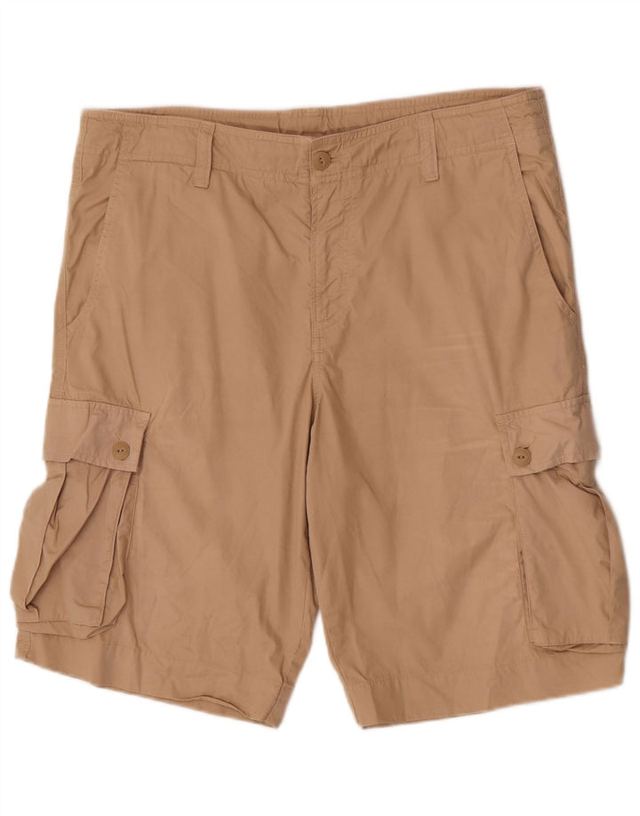 Męskie spodenki cargo Lacoste, rozmiar 44, duże, W34, beżowa bawełna