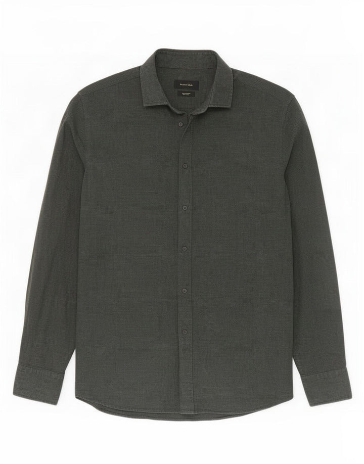 Koszula męska Massimo Dutti, duża, zielona